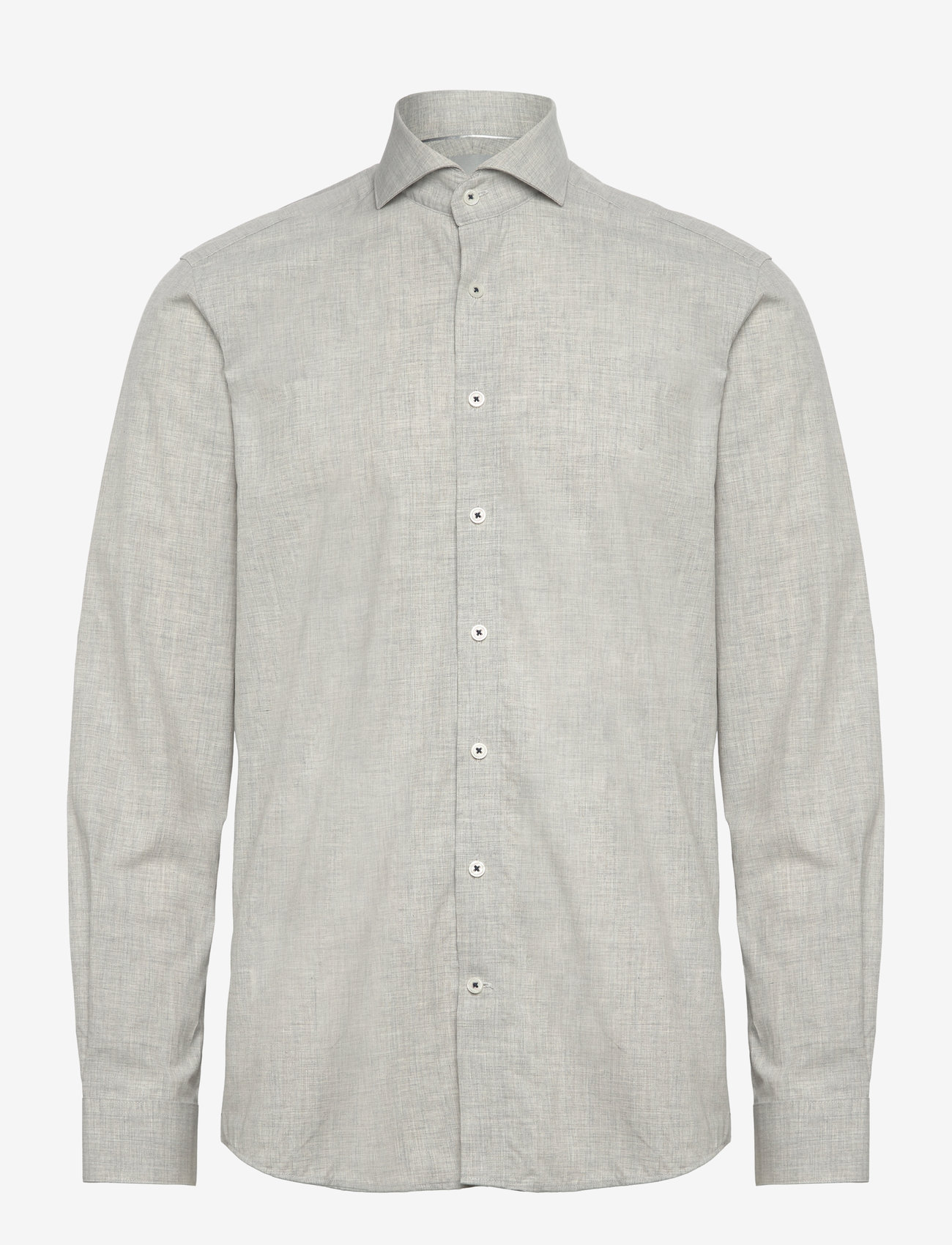 Lindbergh - 1927: Striped shirt L/S - leinenhemden - grey - 0