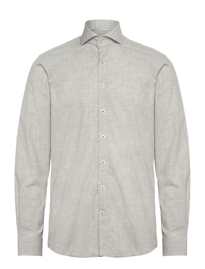 Lindbergh - 1927: Striped shirt L/S - leinenhemden - grey - 0