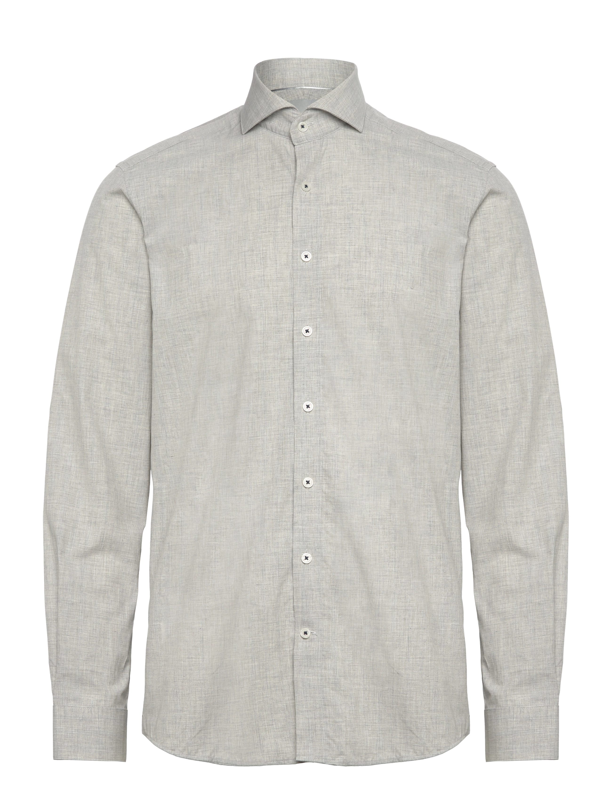 Lindbergh 1927: Striped shirt L/S - Basic skjorter - GREY / grey