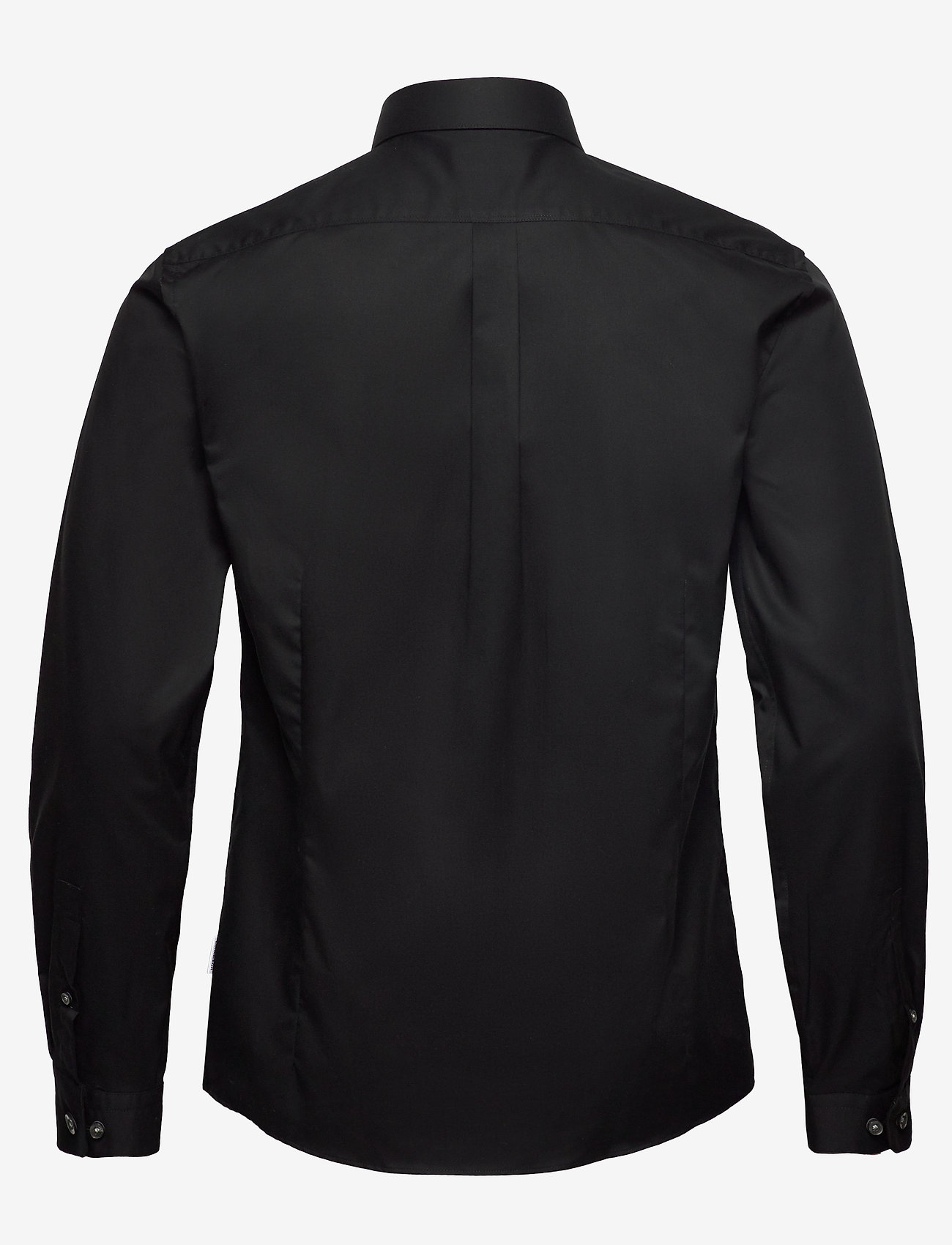 Lindbergh - Plain twill stretch shirt L/S - basic shirts - black - 1