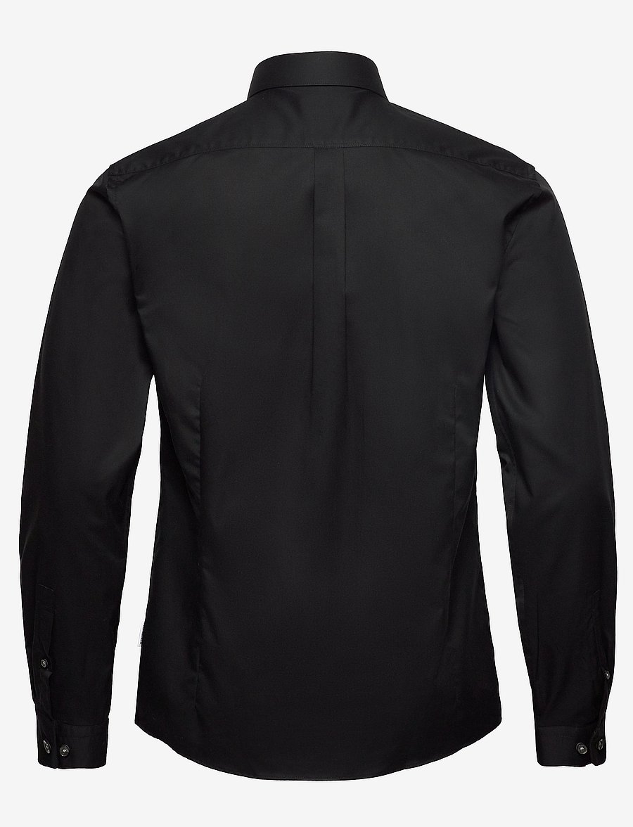 Lindbergh - Small collar, tailor fit cotton shirt, WF - formālie krekli - black - 2