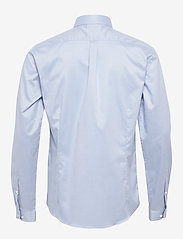 Lindbergh - Plain twill stretch shirt L/S - basic shirts - light blue - 1