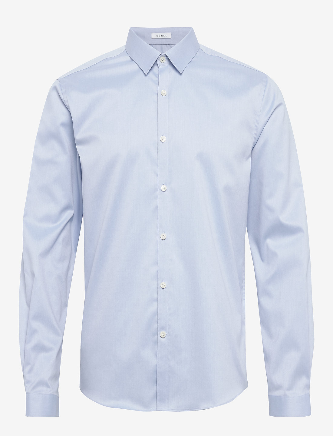 Lindbergh - Plain twill stretch shirt L/S - formal shirts - light blue - 1