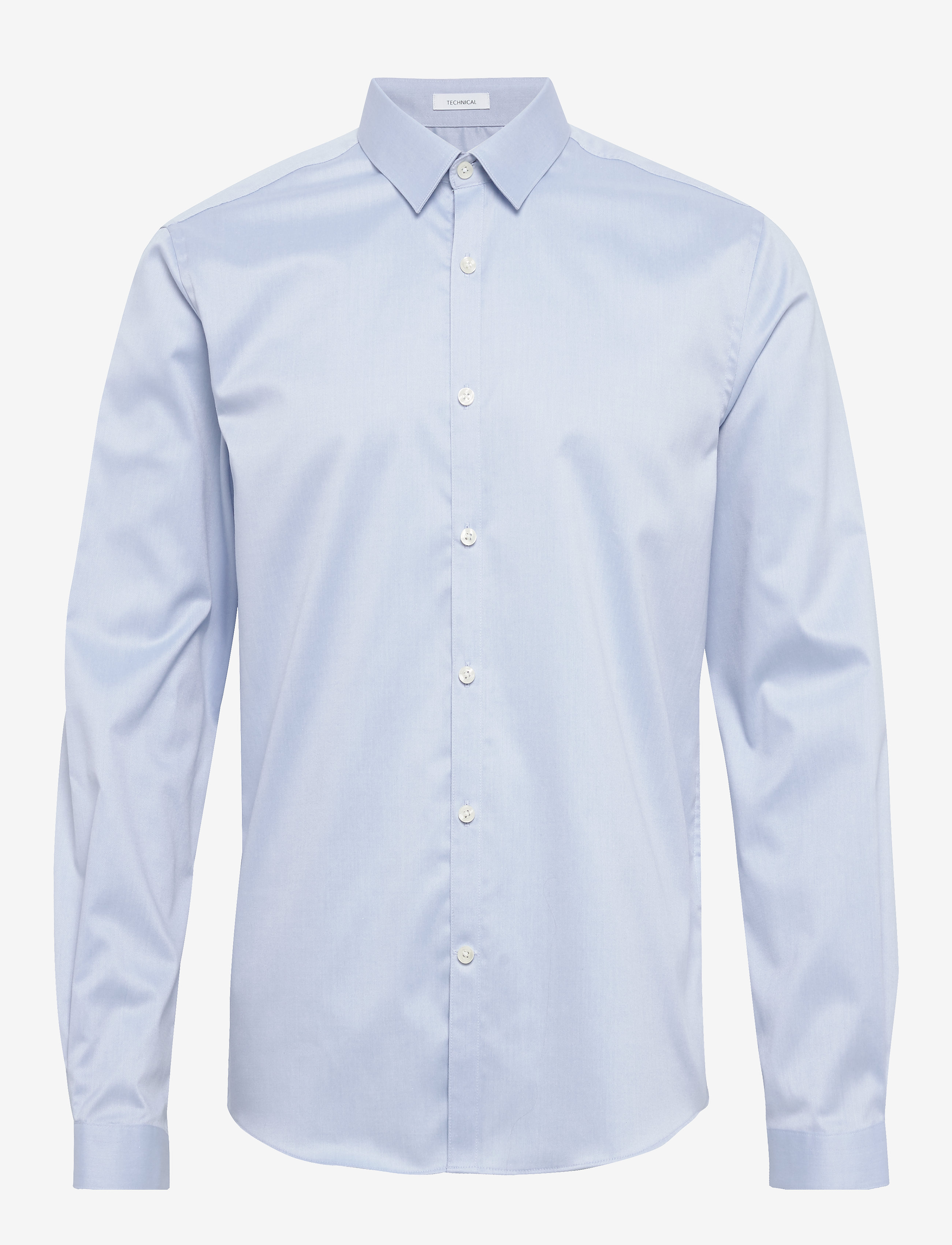 Lindbergh Small collar, tailor fit cotton shi - Skjortor - LIGHT BLUE / blue