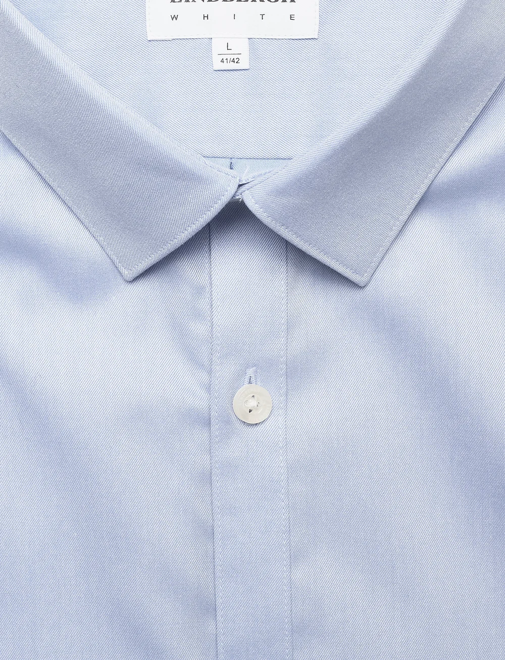 Lindbergh - Small collar, tailor fit cotton shi - formelle hemden - light blue - 3