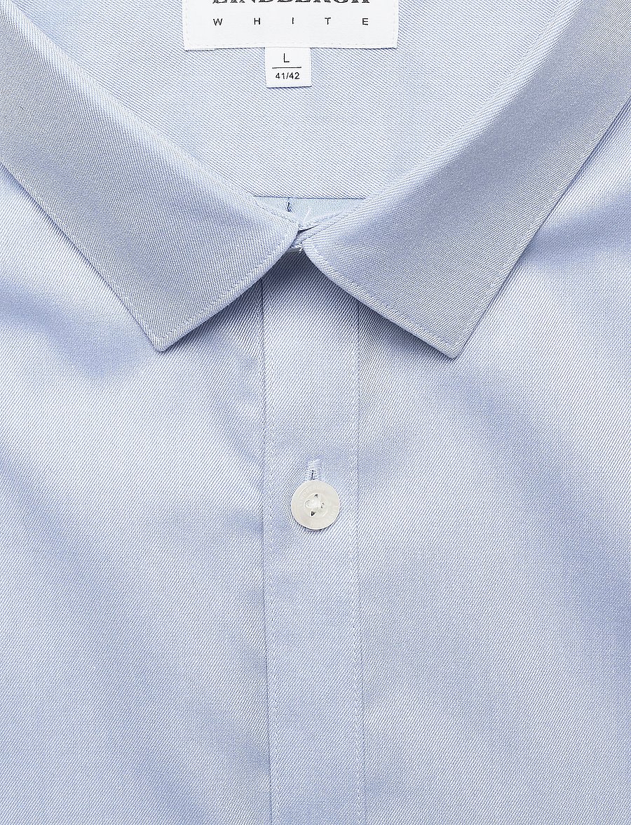 Lindbergh - Small collar, tailor fit cotton shirt, WF - proginiai marškiniai - light blue - 3