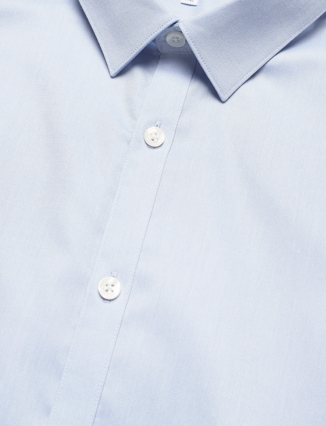 Lindbergh - Plain twill stretch shirt L/S - formal shirts - light blue - 4