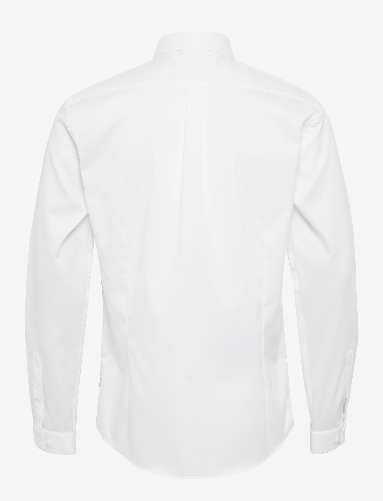 Lindbergh - Plain twill stretch shirt L/S - basic shirts - white - 1