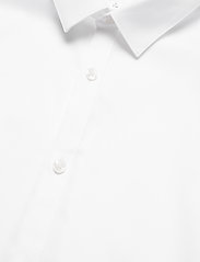 Lindbergh - Plain twill stretch shirt L/S - basic shirts - white - 4