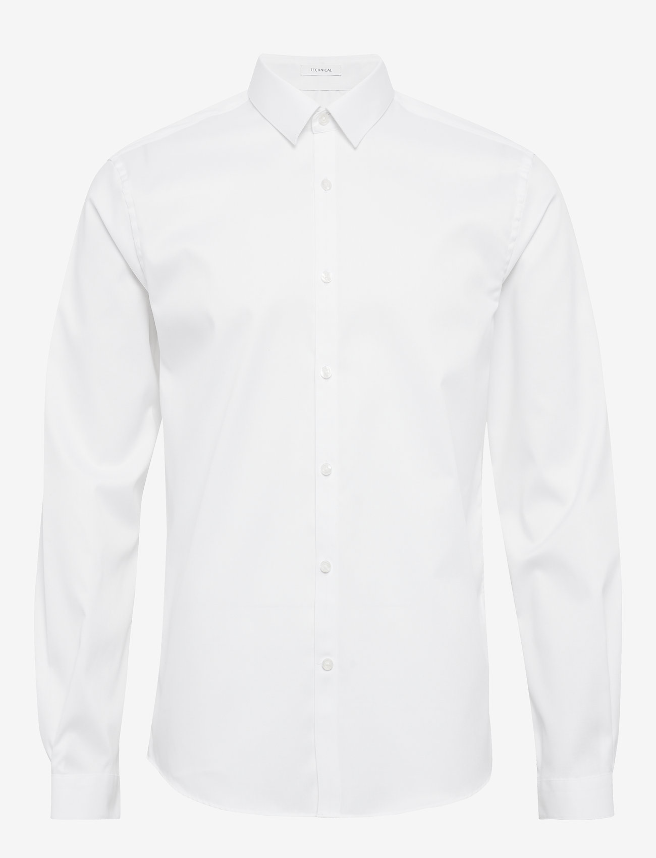 Lindbergh - Small collar, tailor fit cotton shi - kostymskjortor - white - 1