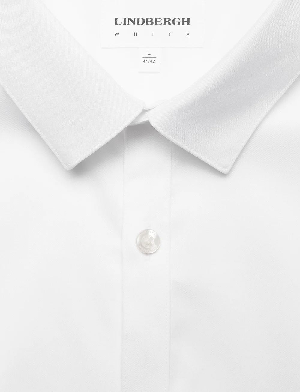 Lindbergh - Small collar, tailor fit cotton shi - formal shirts - white - 3