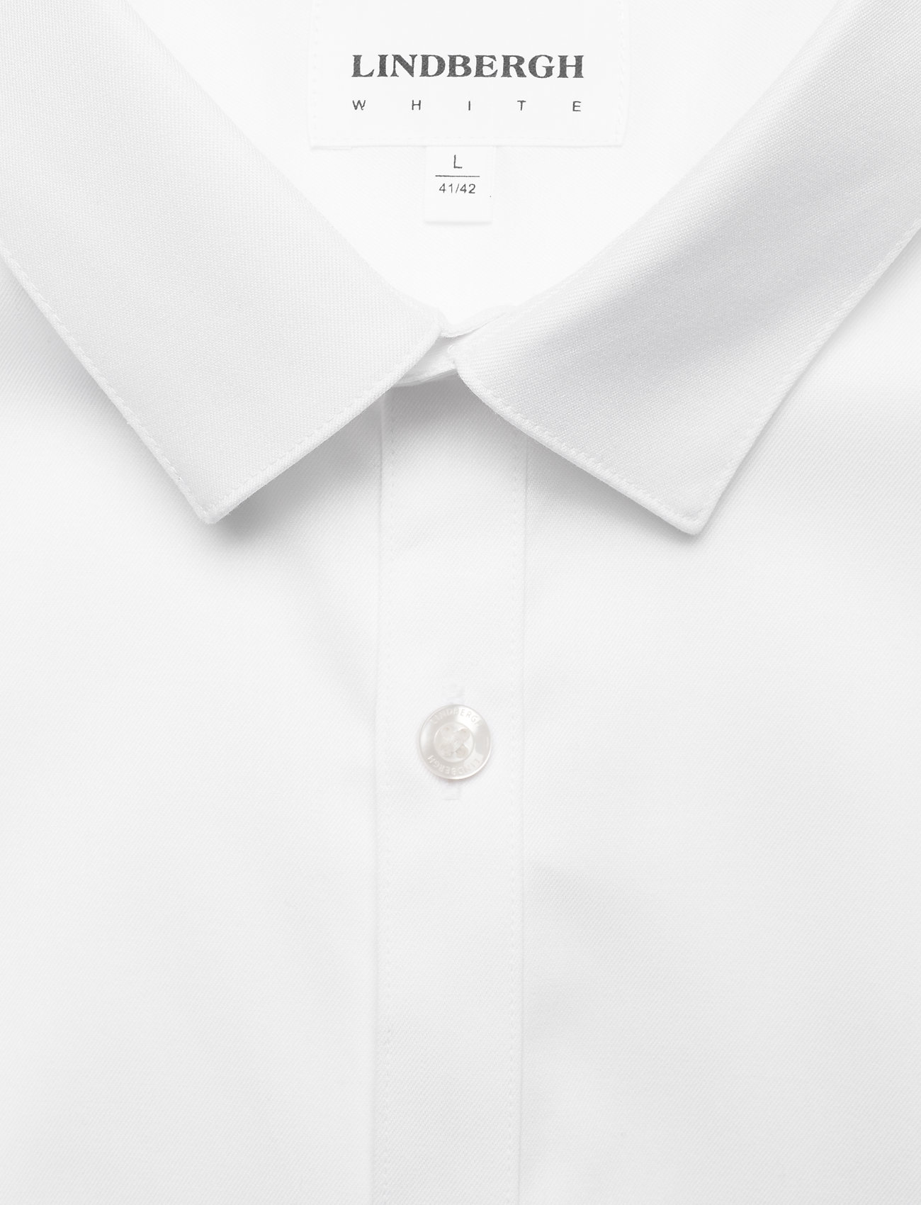 Lindbergh - Small collar, tailor fit cotton shirt, WF - basic-hemden - white - 3
