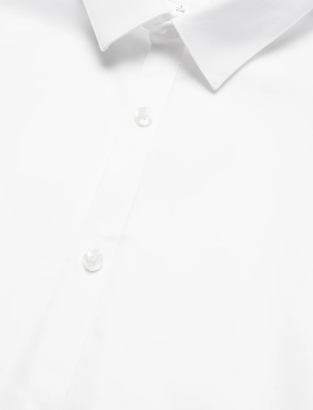 Lindbergh - Small collar, tailor fit cotton shi - formal shirts - white - 4