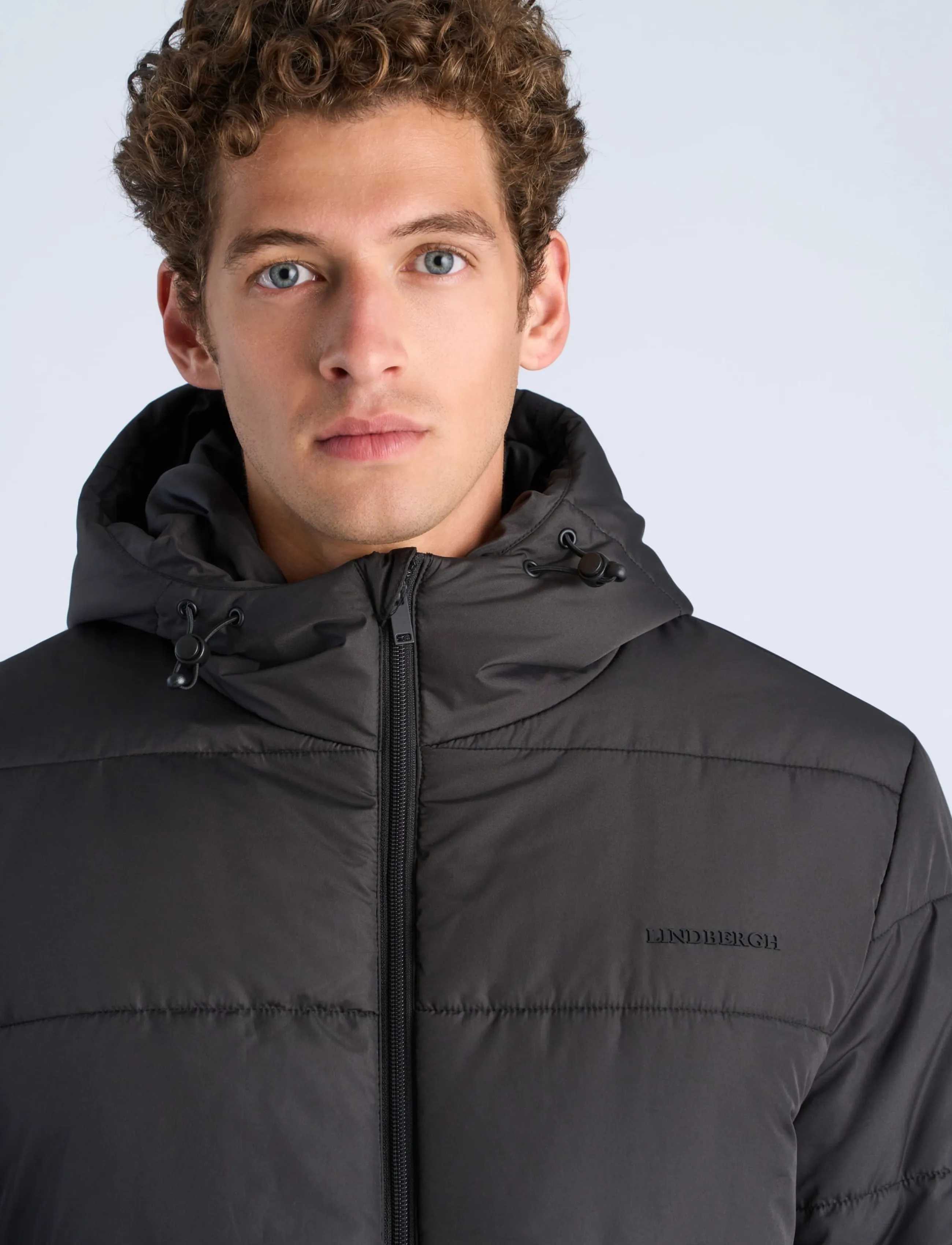 Lindbergh - Long puffer parka jacket - winterjacken - black - 5