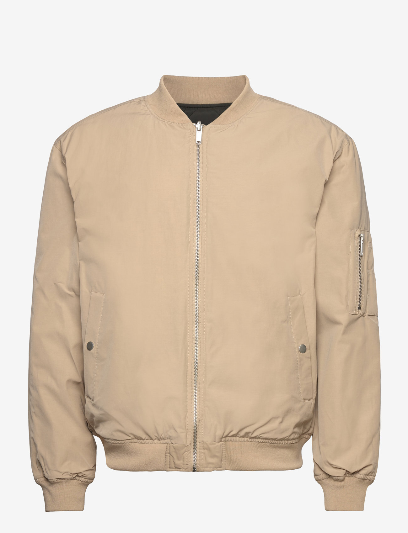 Lindbergh - Reversible bomber jacket - stone - 0