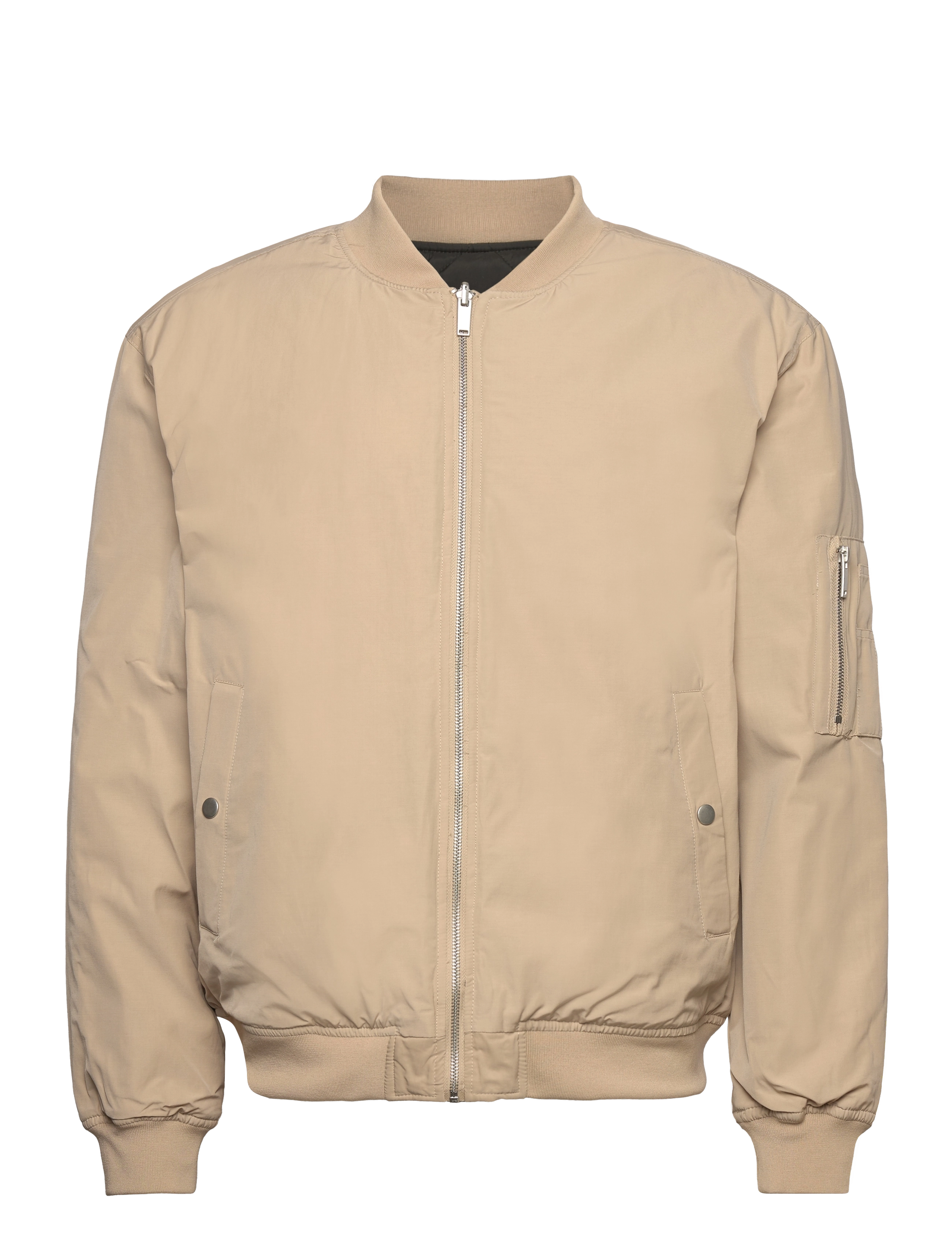 Reversible bomber jacket - STONE
