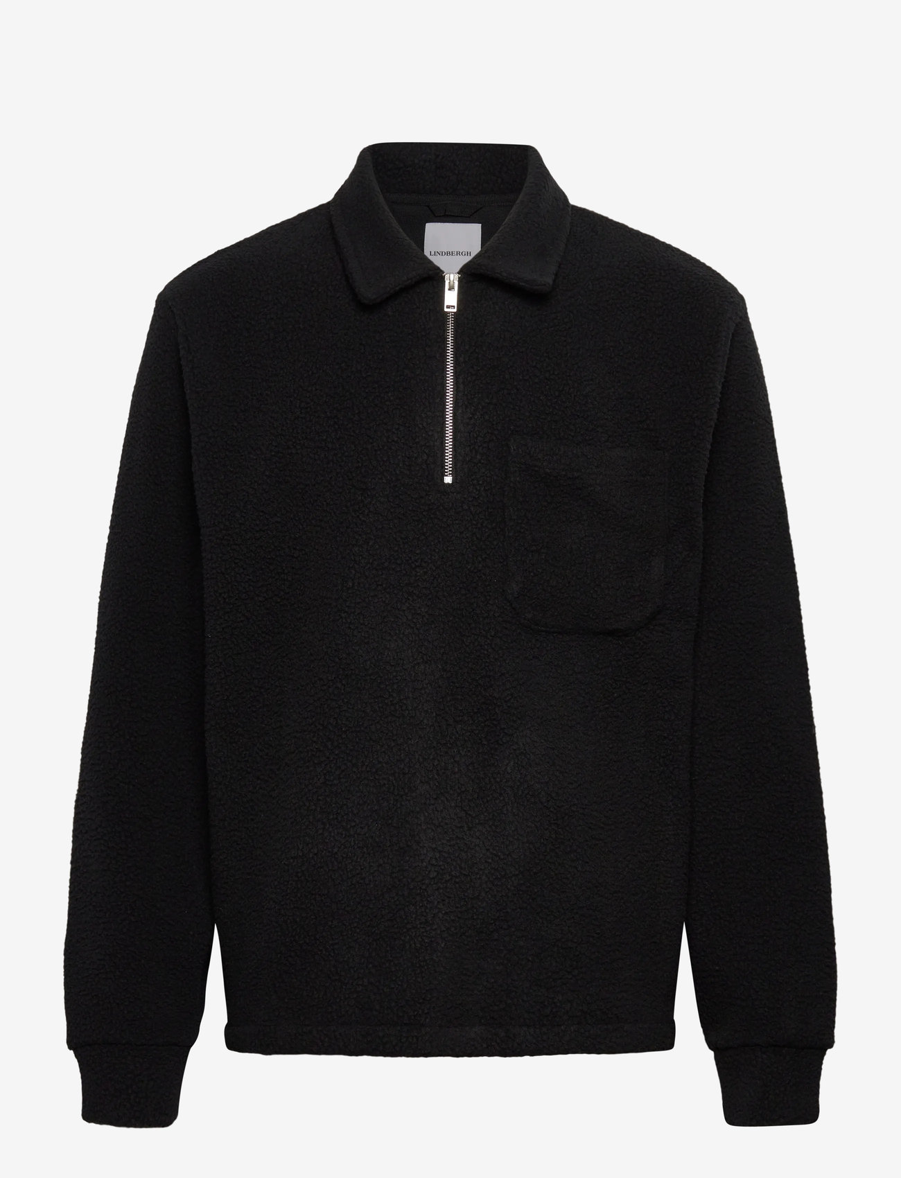 Lindbergh - Half zip fleece - fleecetrøjer - black - 0