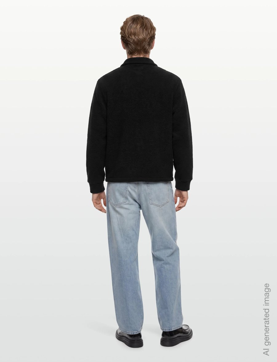 Lindbergh - Half zip fleece - teddy sweaters - black - 4