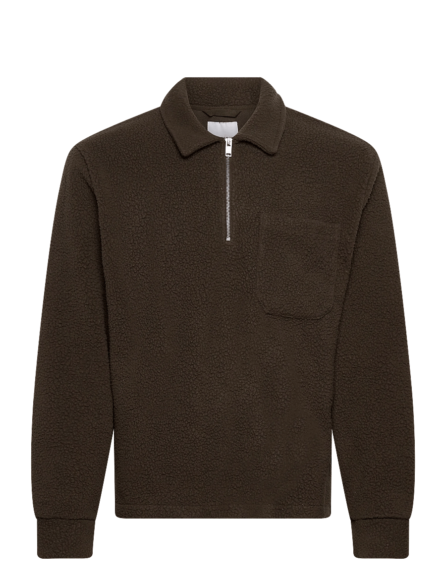 Lindbergh - Half zip fleece - teddy sweaters - deep army - 1