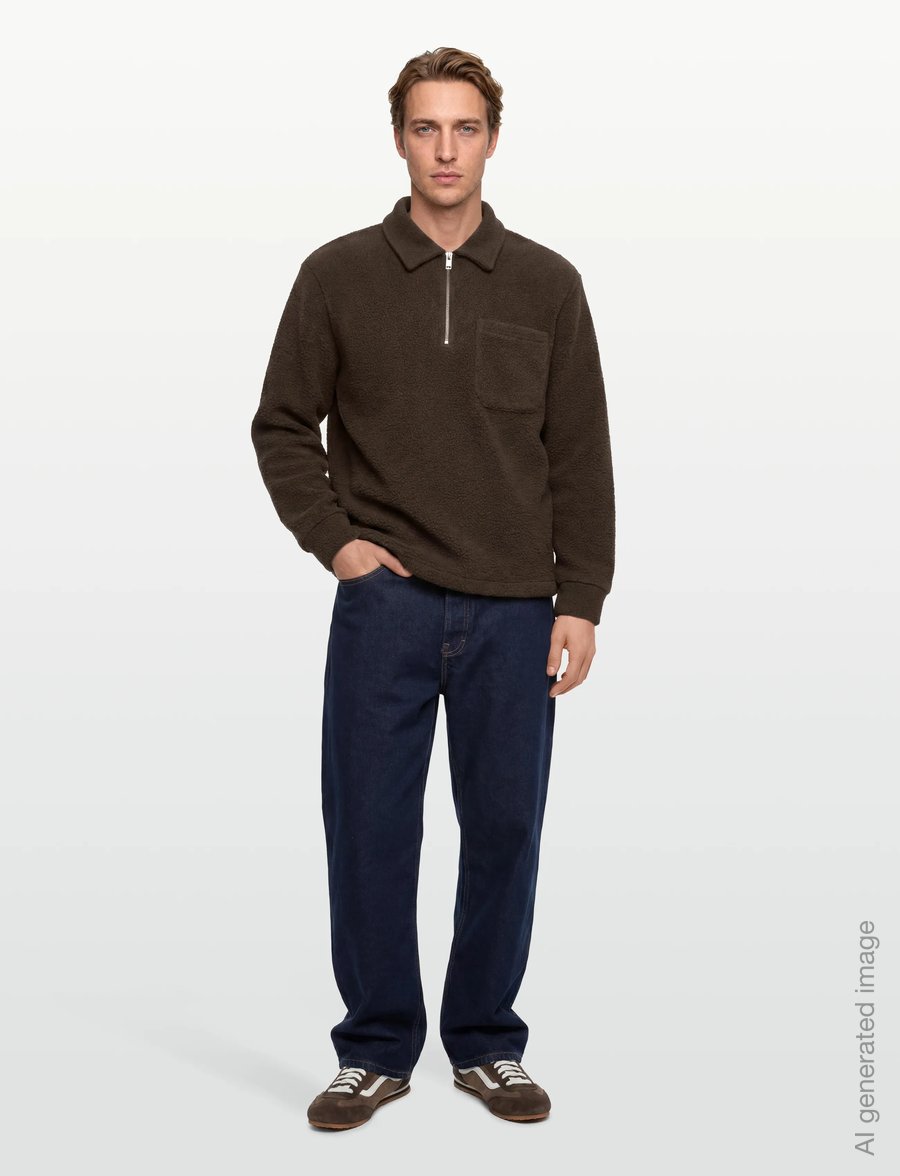 Lindbergh - Half zip fleece - teddy sweaters - deep army - 0