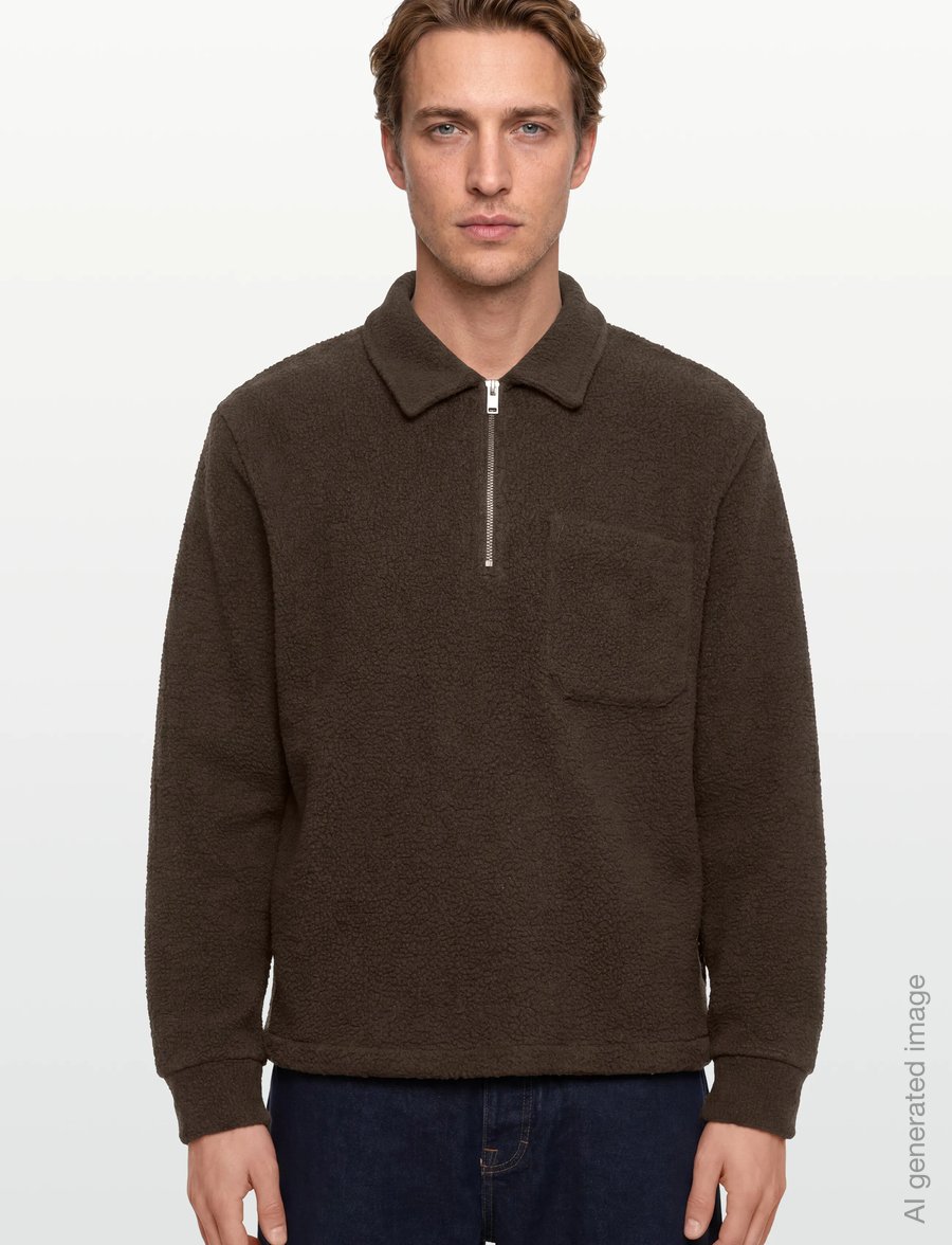 Lindbergh - Half zip fleece - teddy sweaters - deep army - 3