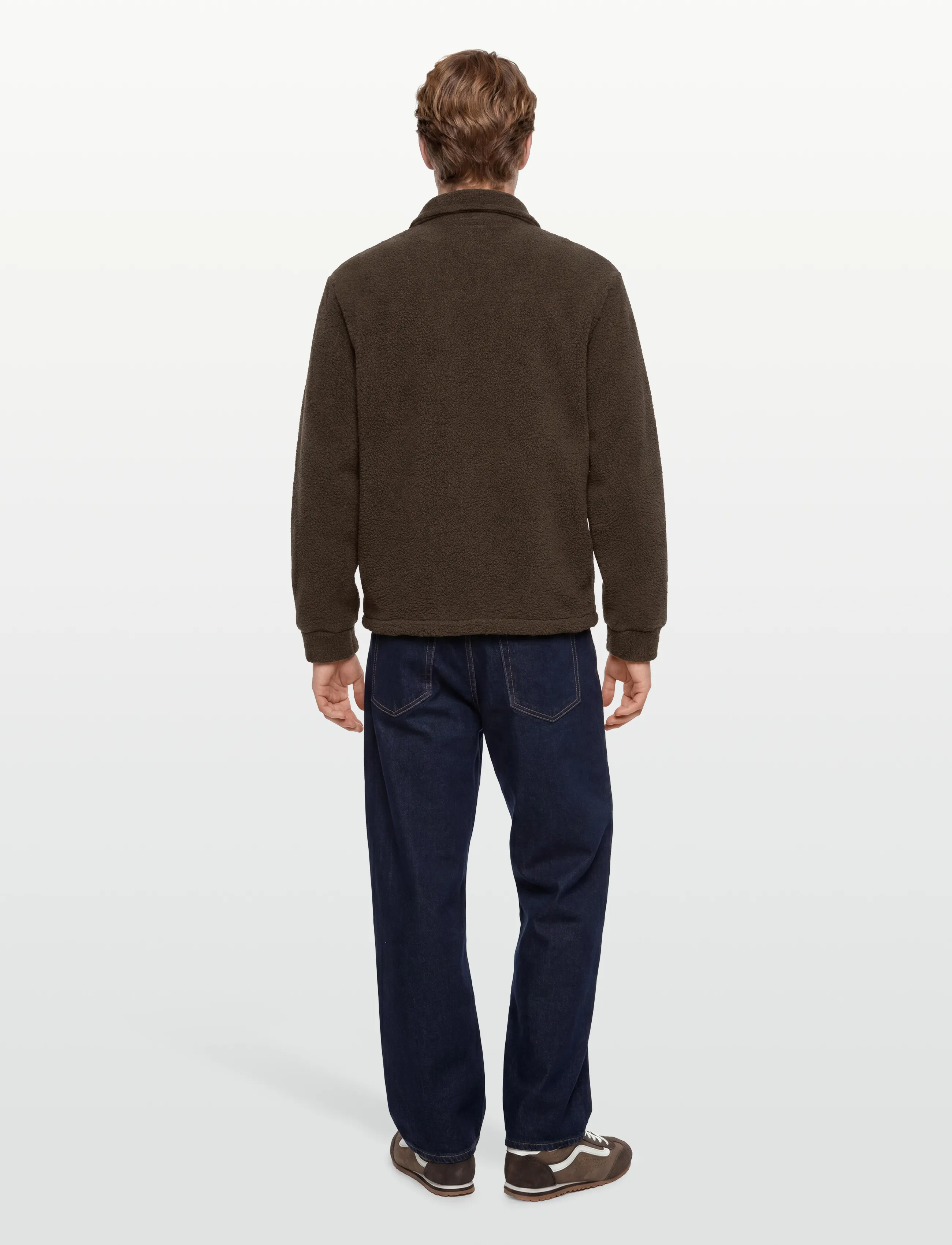 Lindbergh - Half zip fleece - teddy-pusad - deep army - 4