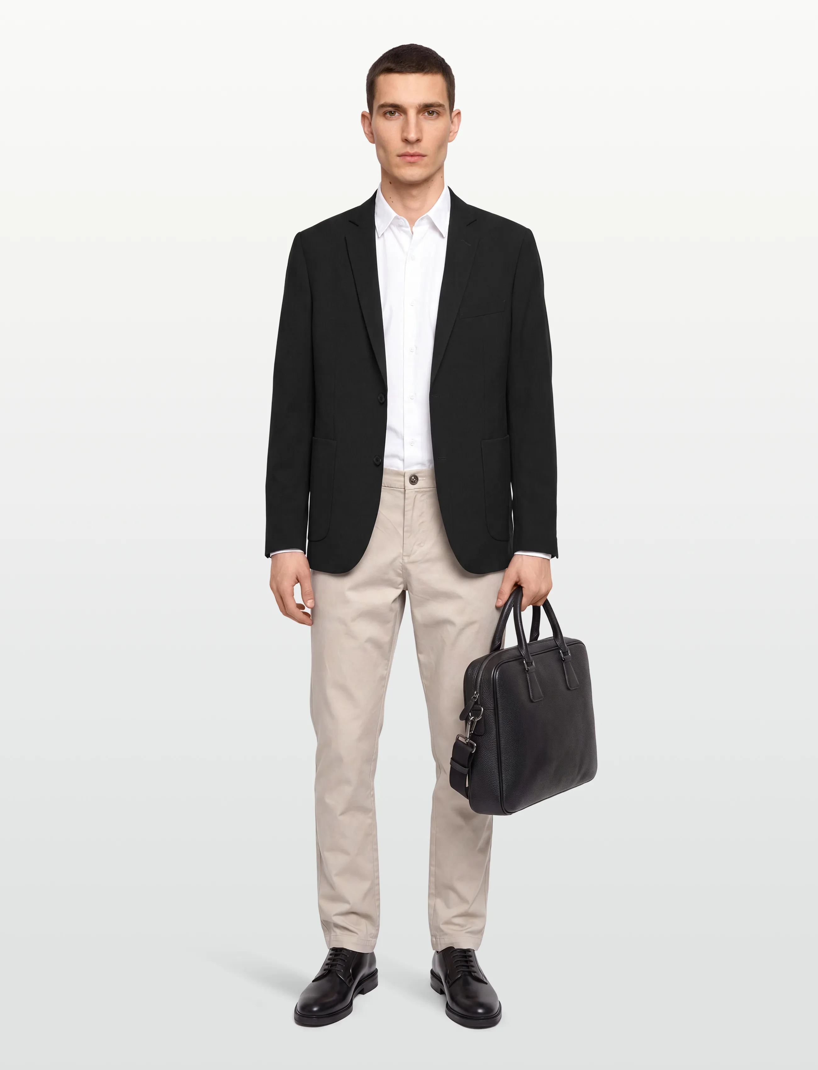 Lindbergh Relaxed Formal Blazer, XS, Black, Blazere > Enkeltradede Blazere, Herre