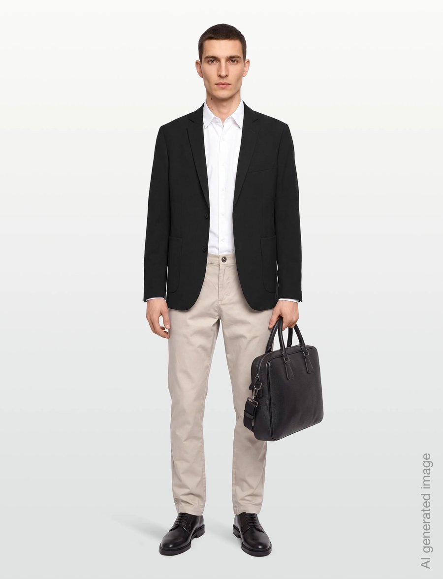Lindbergh - Relaxed formal blazer - enkelknäppta kavajer - black - 0