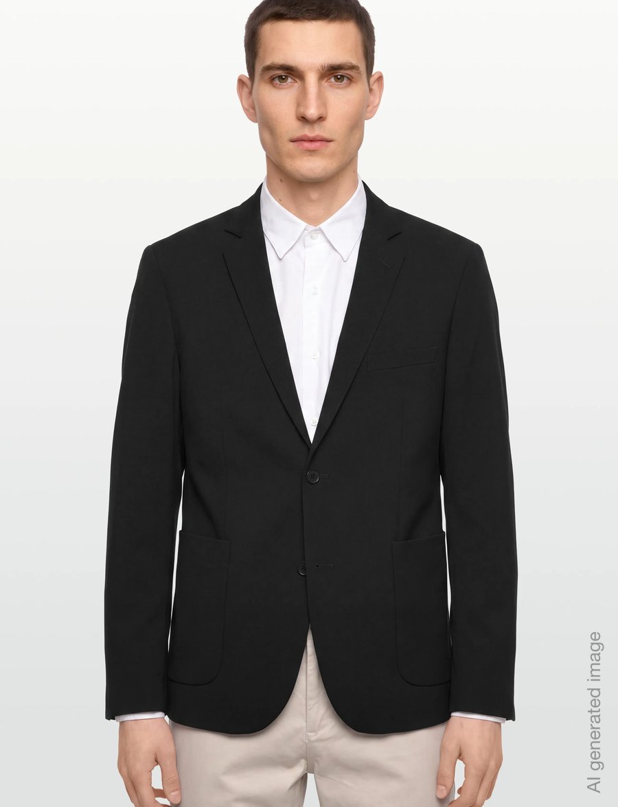 Lindbergh - Relaxed formal blazer - enkelknäppta kavajer - black - 3