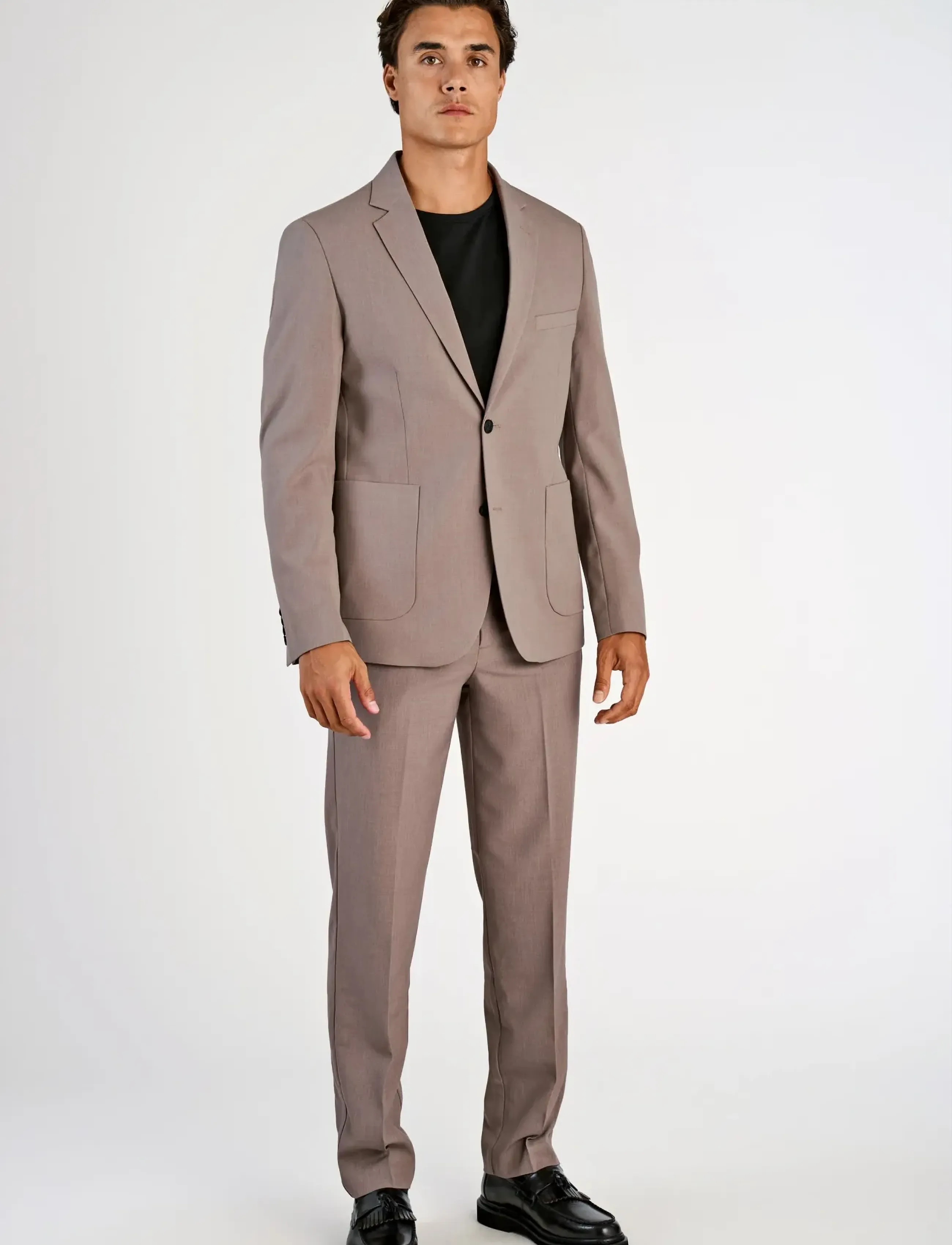 Lindbergh Relaxed Formal Blazer, XXL, Beige, Blazere > Enkeltradede Blazere, Herre