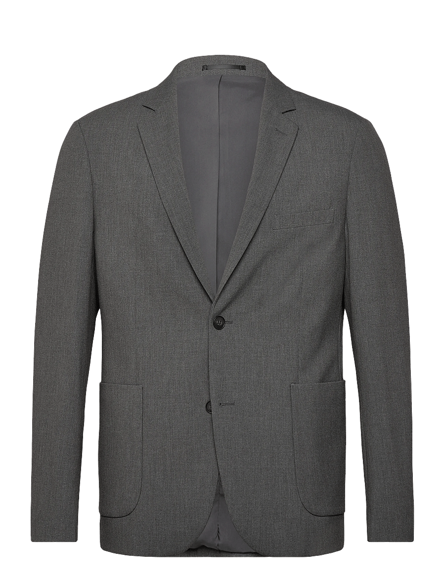 Lindbergh - Relaxed formal blazer - enkelknäppta kavajer - grey mix - 1