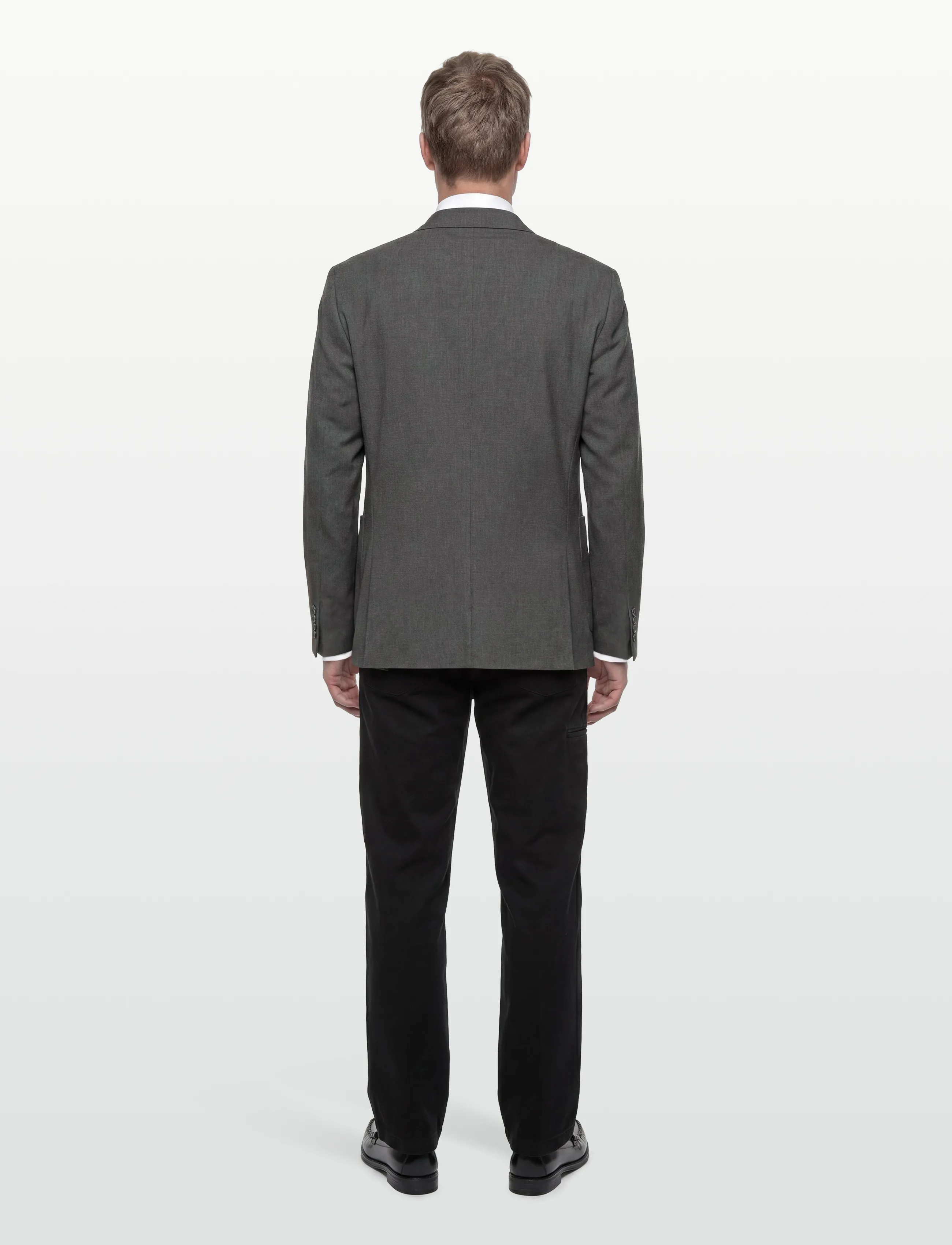 Lindbergh - Relaxed formal blazer - enkeltradede blazere - grey mix - 4