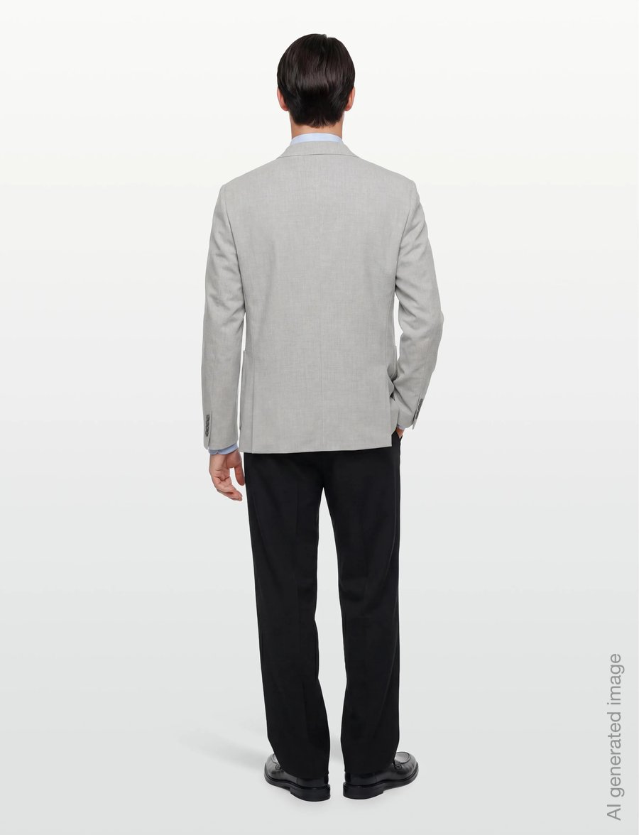 Lindbergh - Relaxed formal blazer - einreiher - lt grey mix - 4