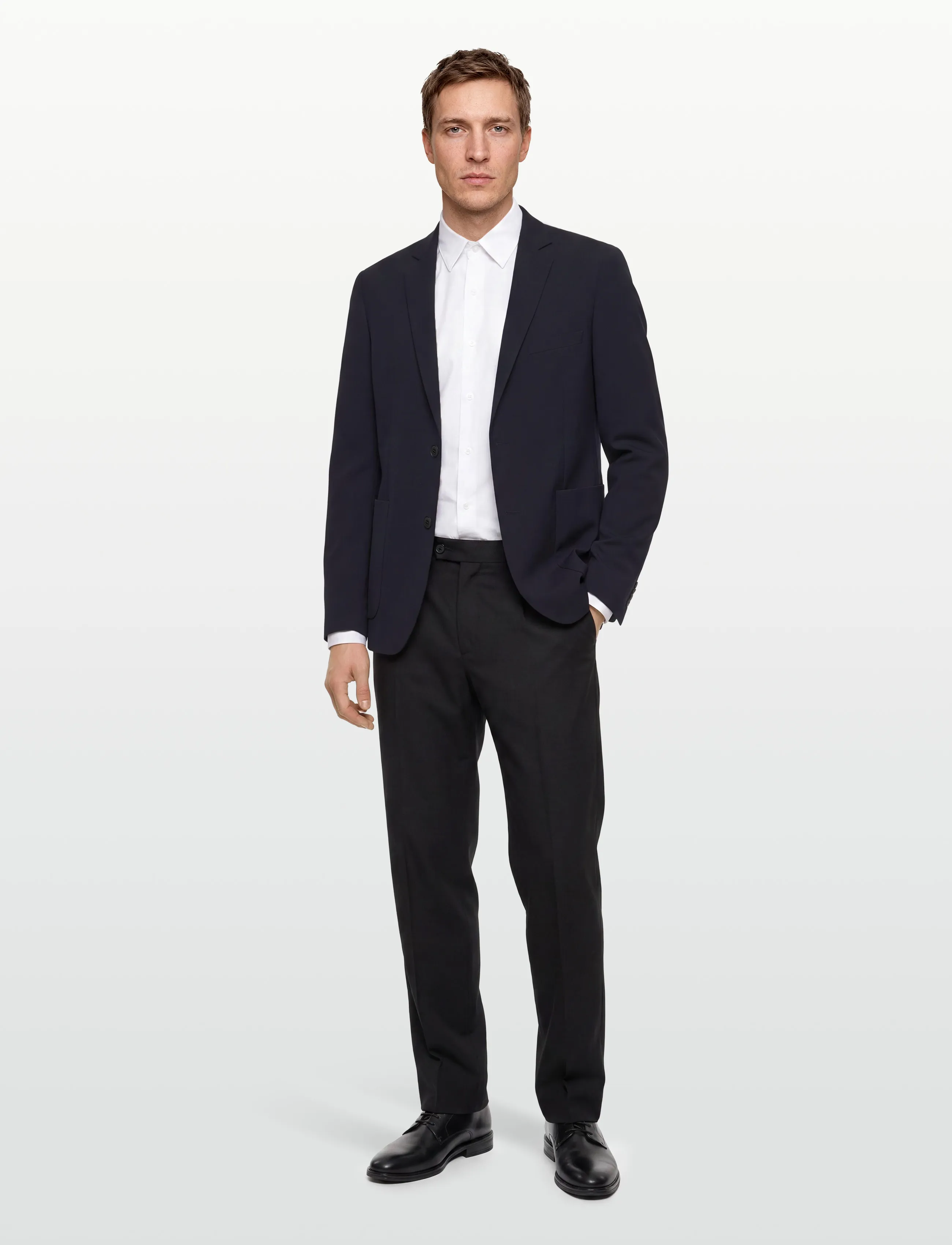 Lindbergh Relaxed Formal Blazer, XXL, Navy, Blazere > Enkeltradede Blazere, Herre