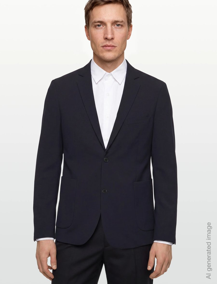 Lindbergh - Relaxed formal blazer - vienaeiliai švarkai - navy - 3