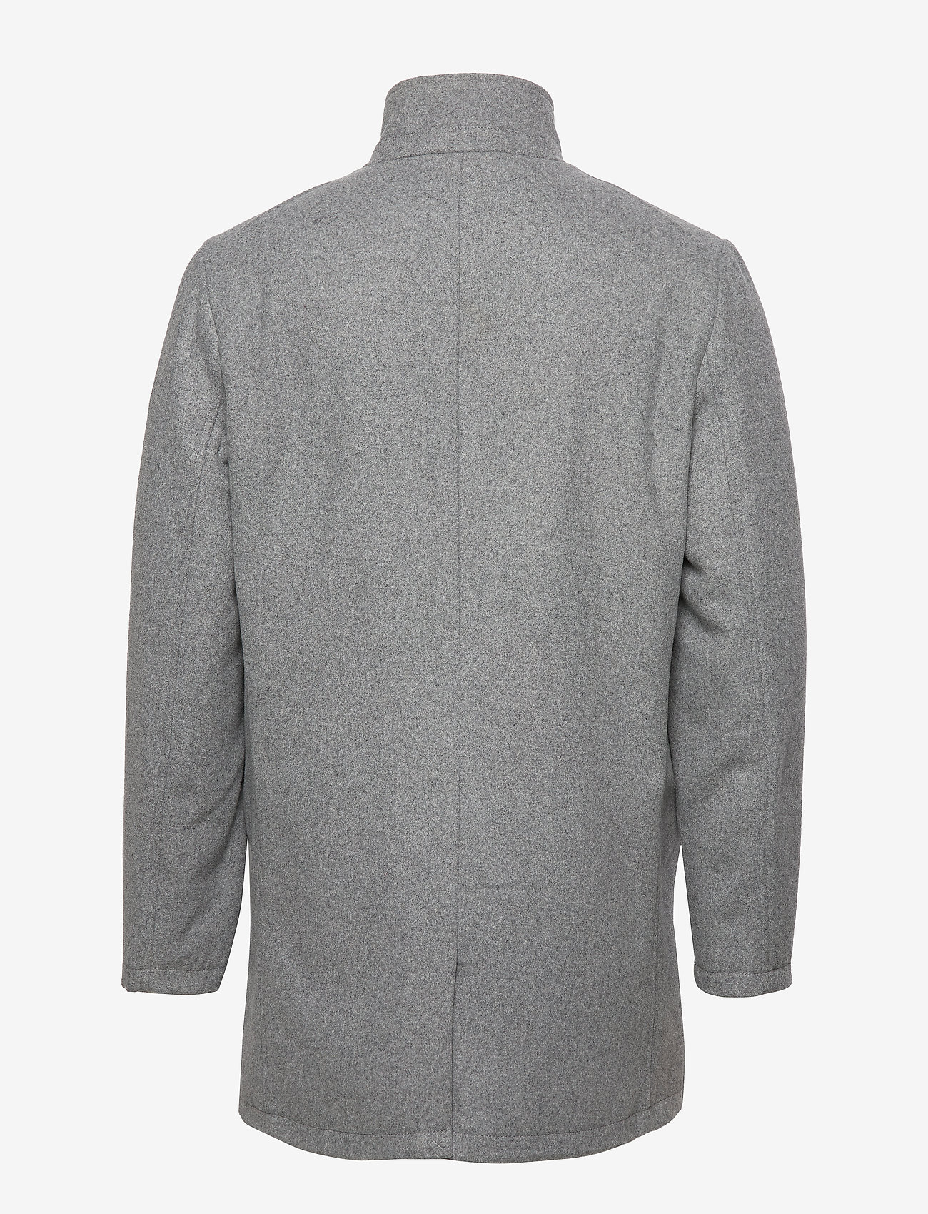 Lindbergh - Coat w stand up collar - lt grey mix - 2
