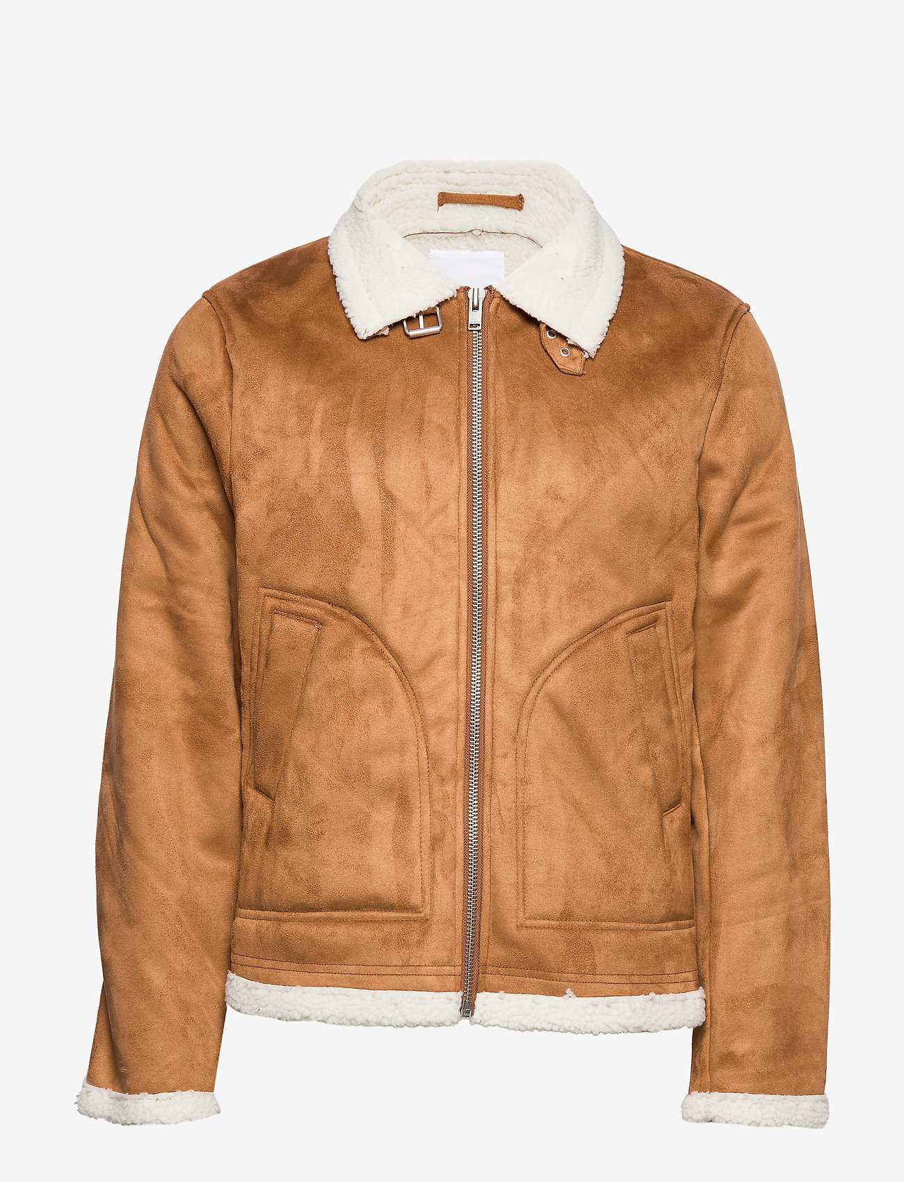 Lindbergh - Fake shearling jacket - lt brown - 0