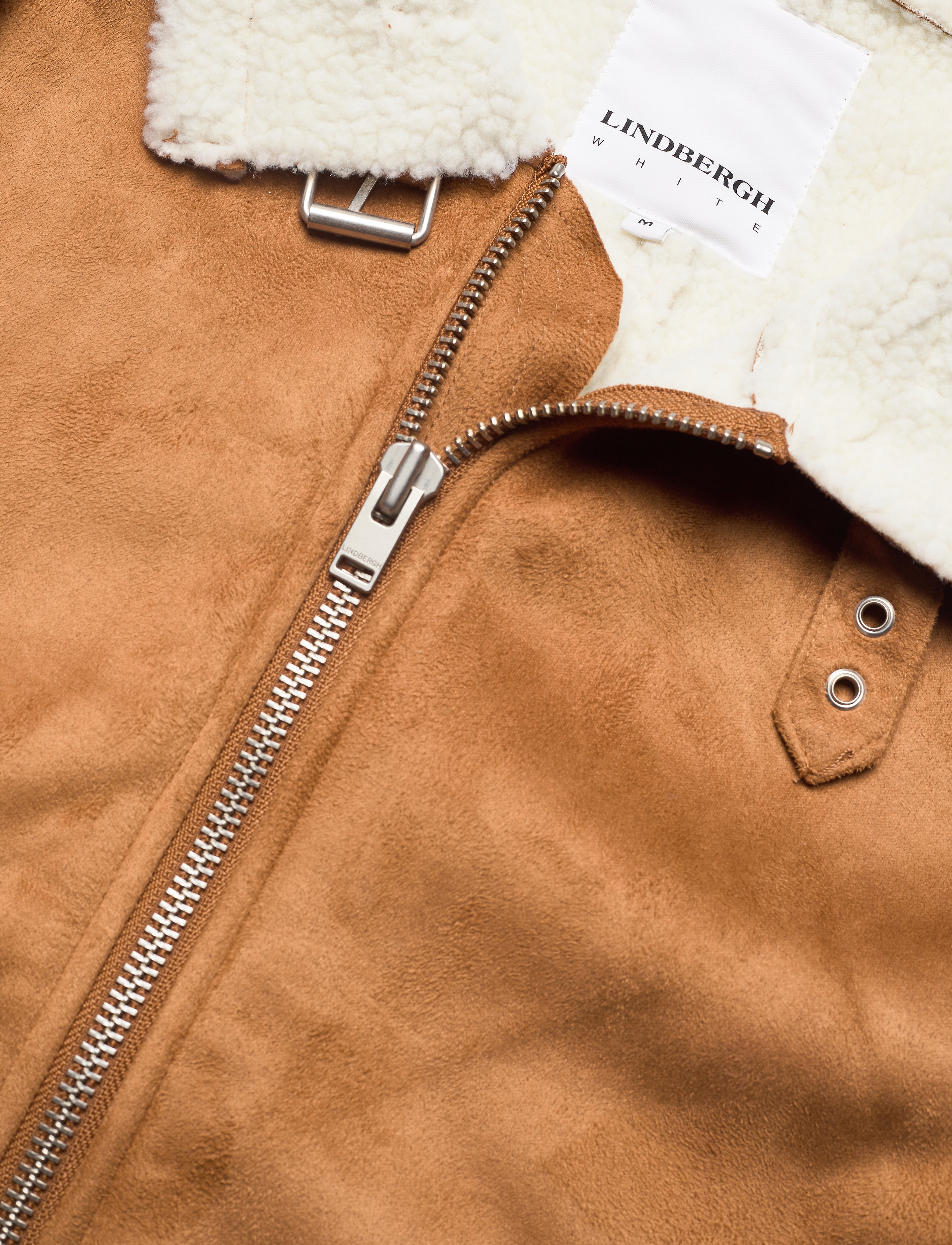 Lindbergh - Fake shearling jacket - lt brown - 4