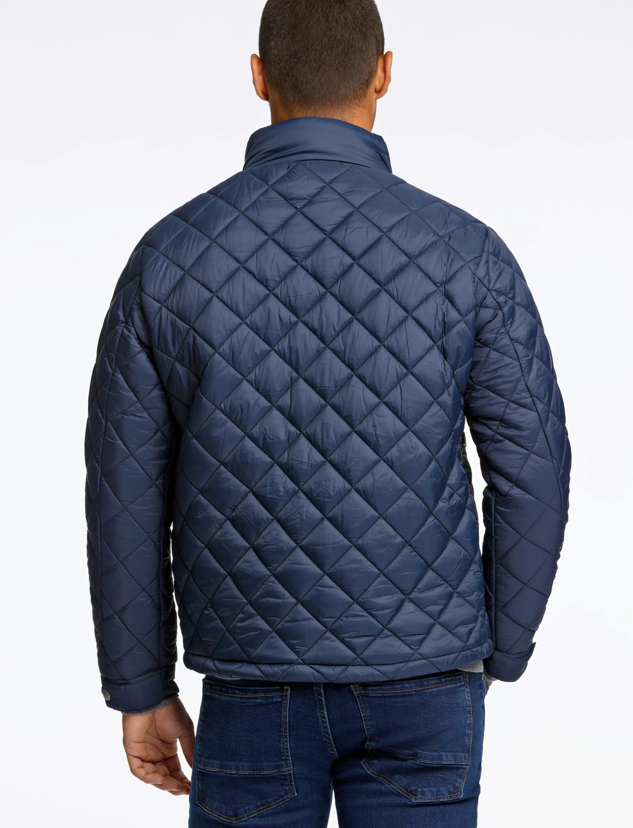 Lindbergh - Quilted jacket - höstjackor - navy - 4