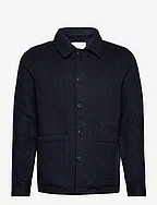 Pile overshirt jacket - NAVY