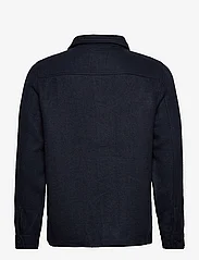 Lindbergh - Pile overshirt jacket - wool jackets - navy - 1