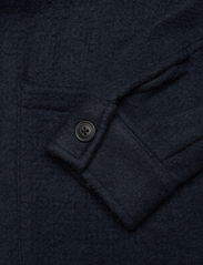 Lindbergh - Pile overshirt jacket - wool jackets - navy - 4