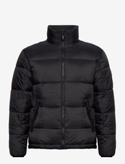 Padded jacket with standup collar - BLACK