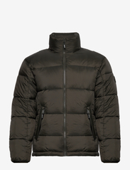 Padded jacket with standup collar - DEEP ARMY