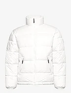 Padded jacket with standup collar - WHITE