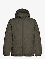 Puffer jacket w?.hood - DK ARMY