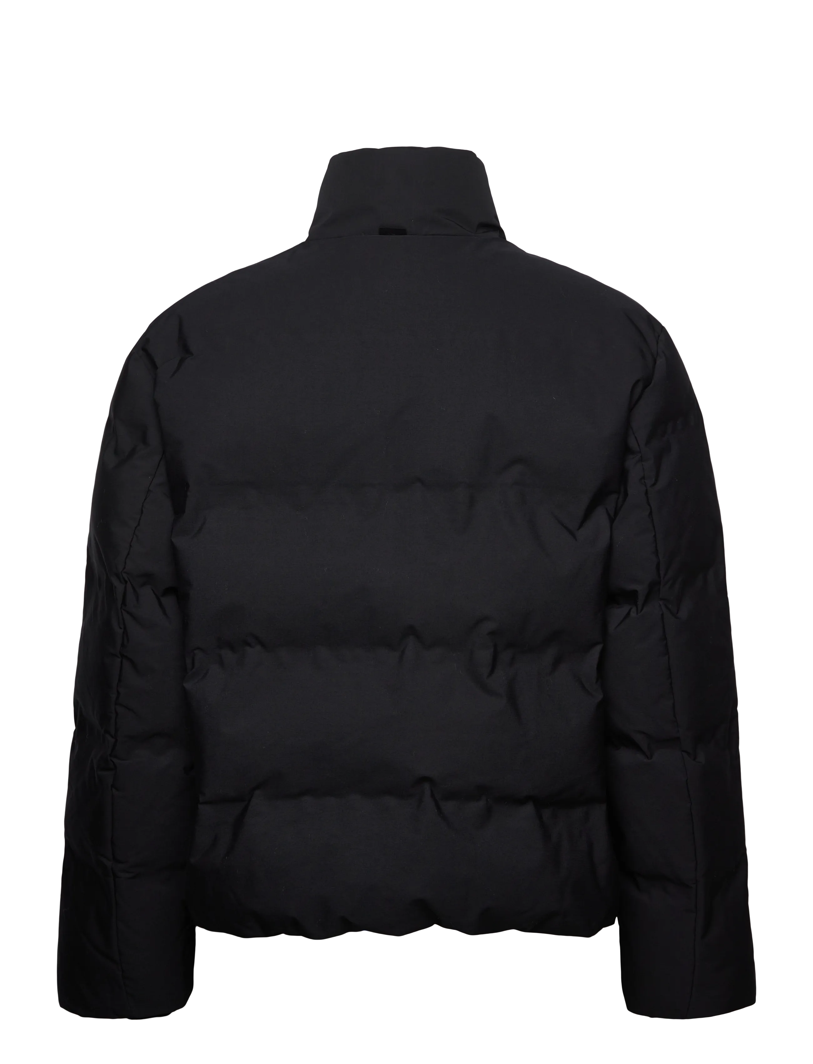 Lindbergh - Cropped seamless puffer jacket - jackets - black - 1