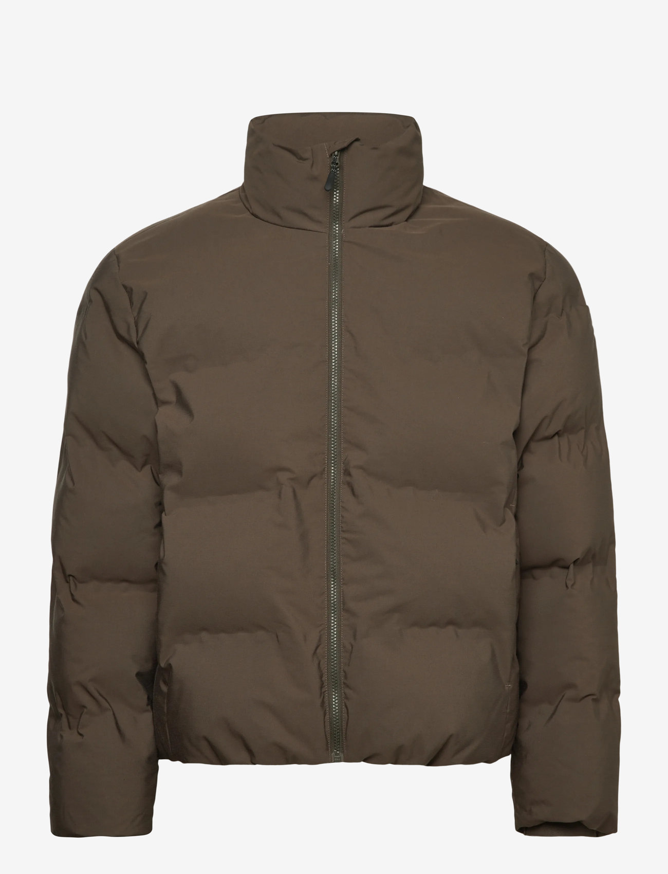 Lindbergh - Cropped seamless puffer jacket - vinterjakker - dk army - 0
