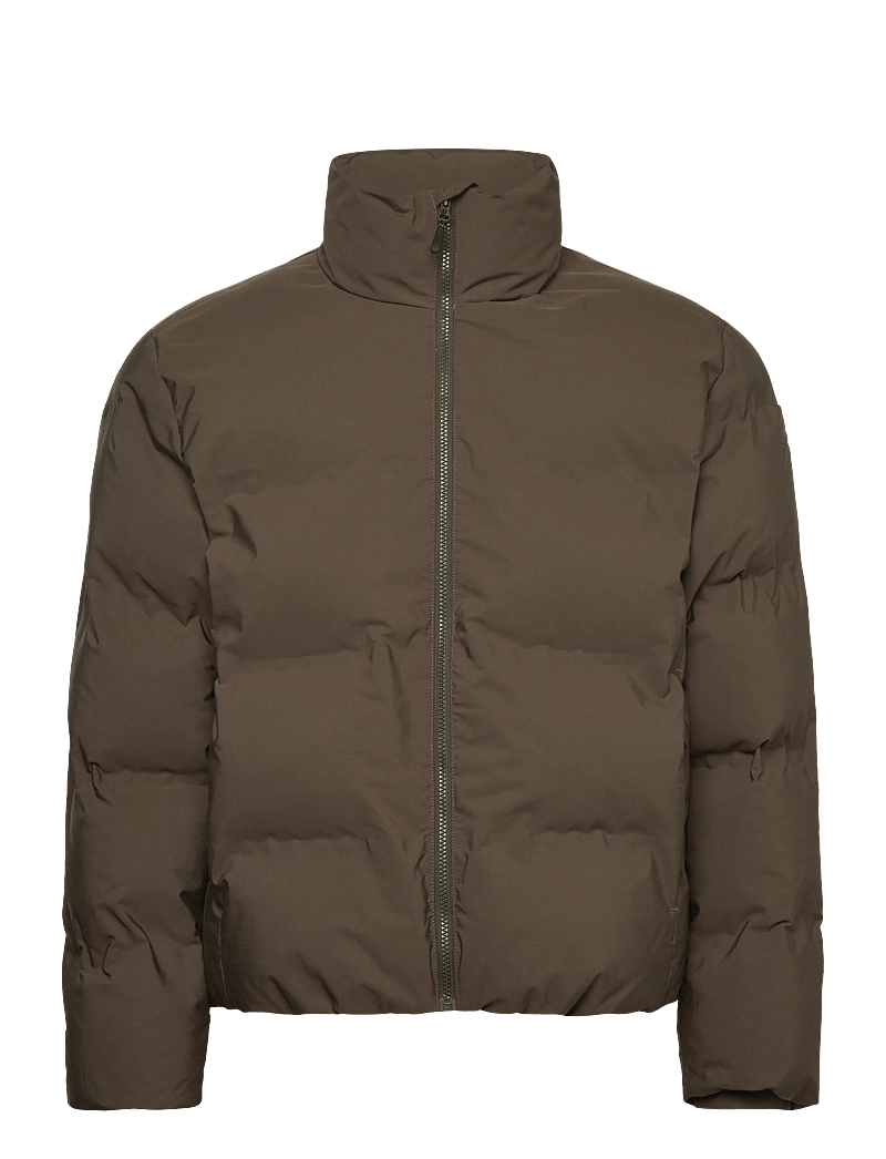 Lindbergh - Cropped seamless puffer jacket - daunenjacken - dk army - 0