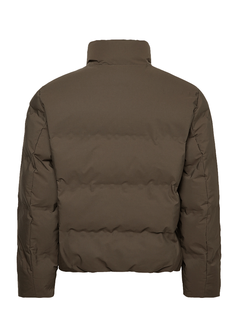 Lindbergh - Cropped seamless puffer jacket - daunenjacken - dk army - 1